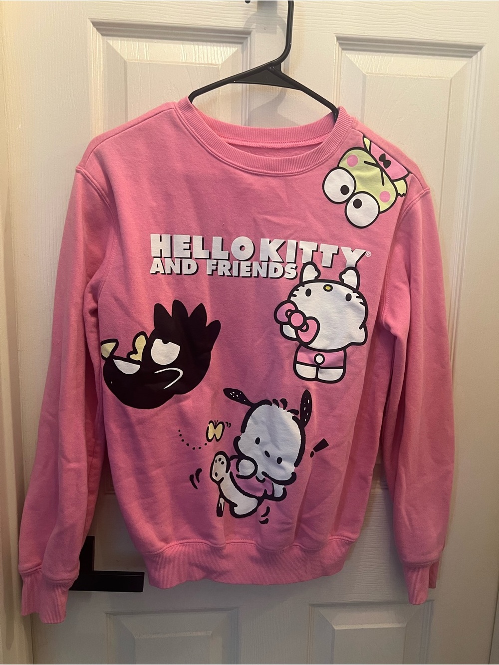 Hello Kitty Pink Sweatshirt with Character Prints